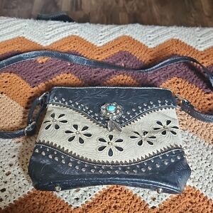 Hw Collection Western Hanging Feather Tassels Women's Bag